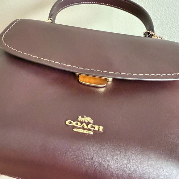 Coach Emory Top Handle Bag CCE54 smooth leather/Espresso - Picture 7 of 13